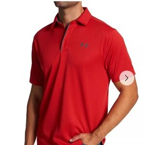 Under Armour Men's Polo Shirt in Bold Red